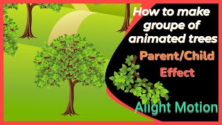 Alight motion  | How to create a set of animated fruit trees with Phone | Tutorials for beginners screenshot 5