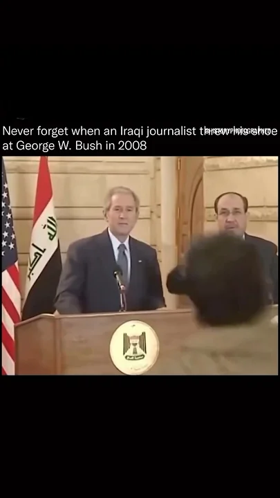 NEVER Forget When an Iraqi Journalist Threw His Shoe at George W. Bush in 2008