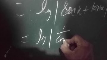 Proof of integral of  Sec x = log | sec x + tan x | + c = log  | tan ( π/4 + x/2) | + c