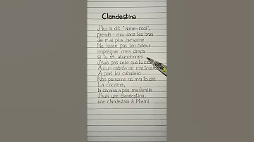 Clandestina Lyrics Clandestinas Lyrics 