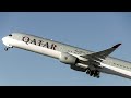 Qatar Airways Airbus A350 - 1000 departing LAX | plane spotting lax