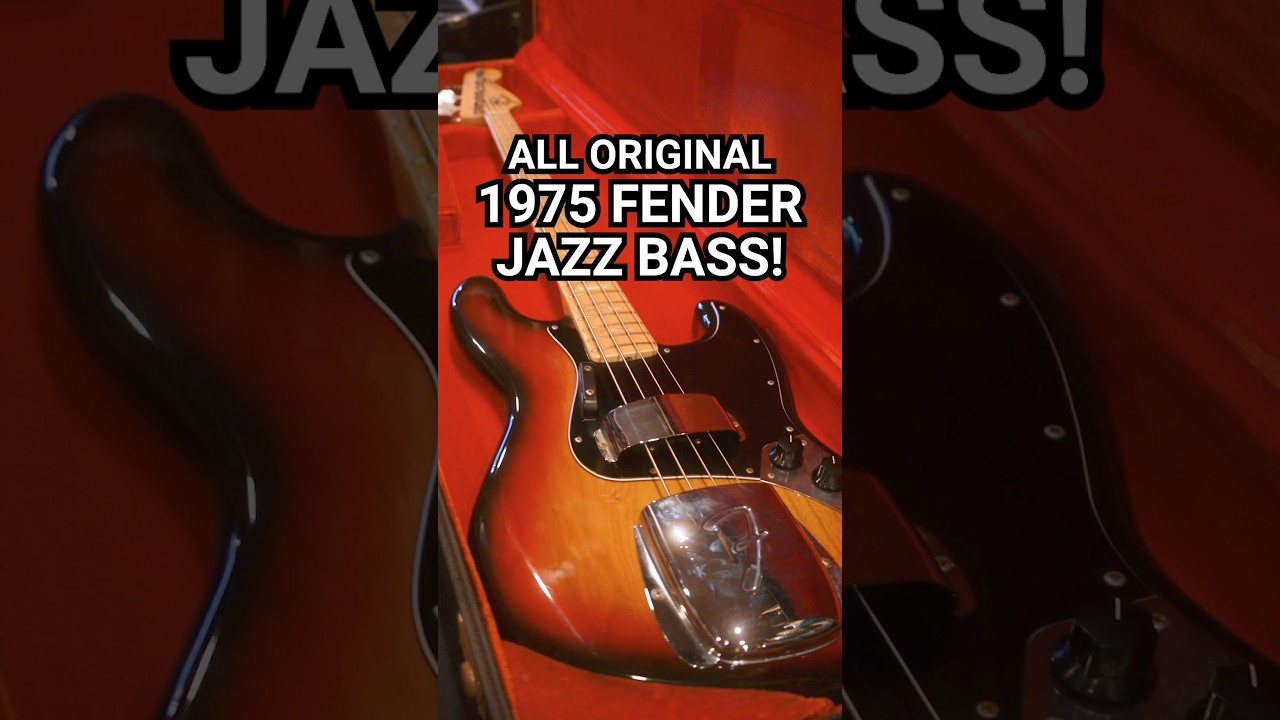 Super Cool All Original 1975 Fender Jazz Bass Fresh Find #Fender
