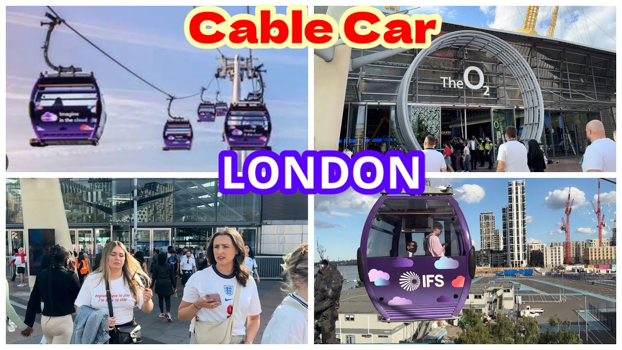 London O2 Arena & London Cable Car // IFS Cloud North Greenwich // Virtual Walking Tour 2024