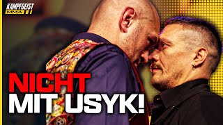 TYSON FURY hat diesmal KEINE CHANCE mit seinen PSYCHO-SPIELCHEN