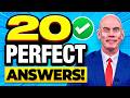 20 PERFECT ANSWERS to TOUGH JOB INTERVIEW QUESTIONS! (PASS YOUR INTERVIEW!)