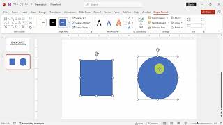 How to vertically align shapes in PowerPoint 365