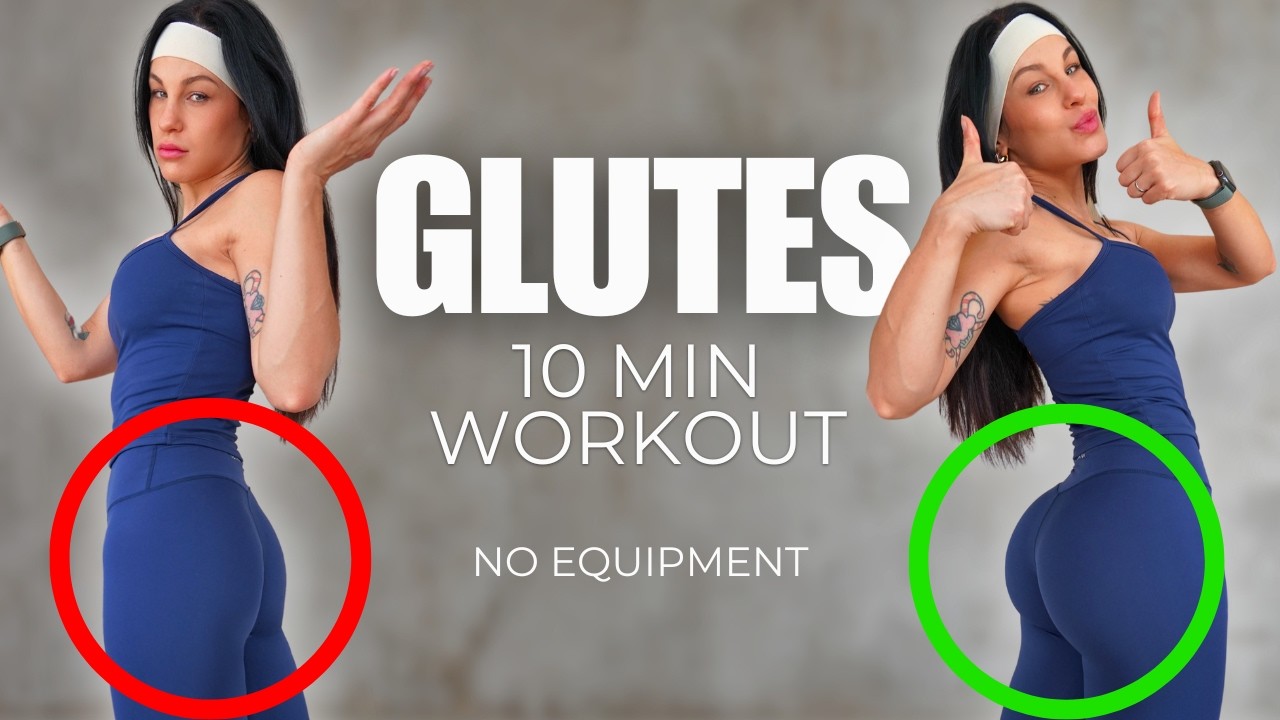 PERFECT GLUTES with this 10 min INTENSE WORKOUT | No equipment - YouTube