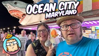 Ocean City MD Full Boardwalk Tour - Haunted House Dark Ride!  Ripley's! Jolly Roger Amusement Park!
