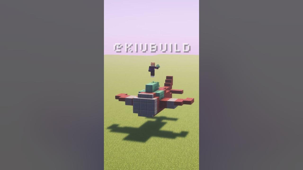 How to build a PLANE in Minecraft minecraft minecraftbuilding 
