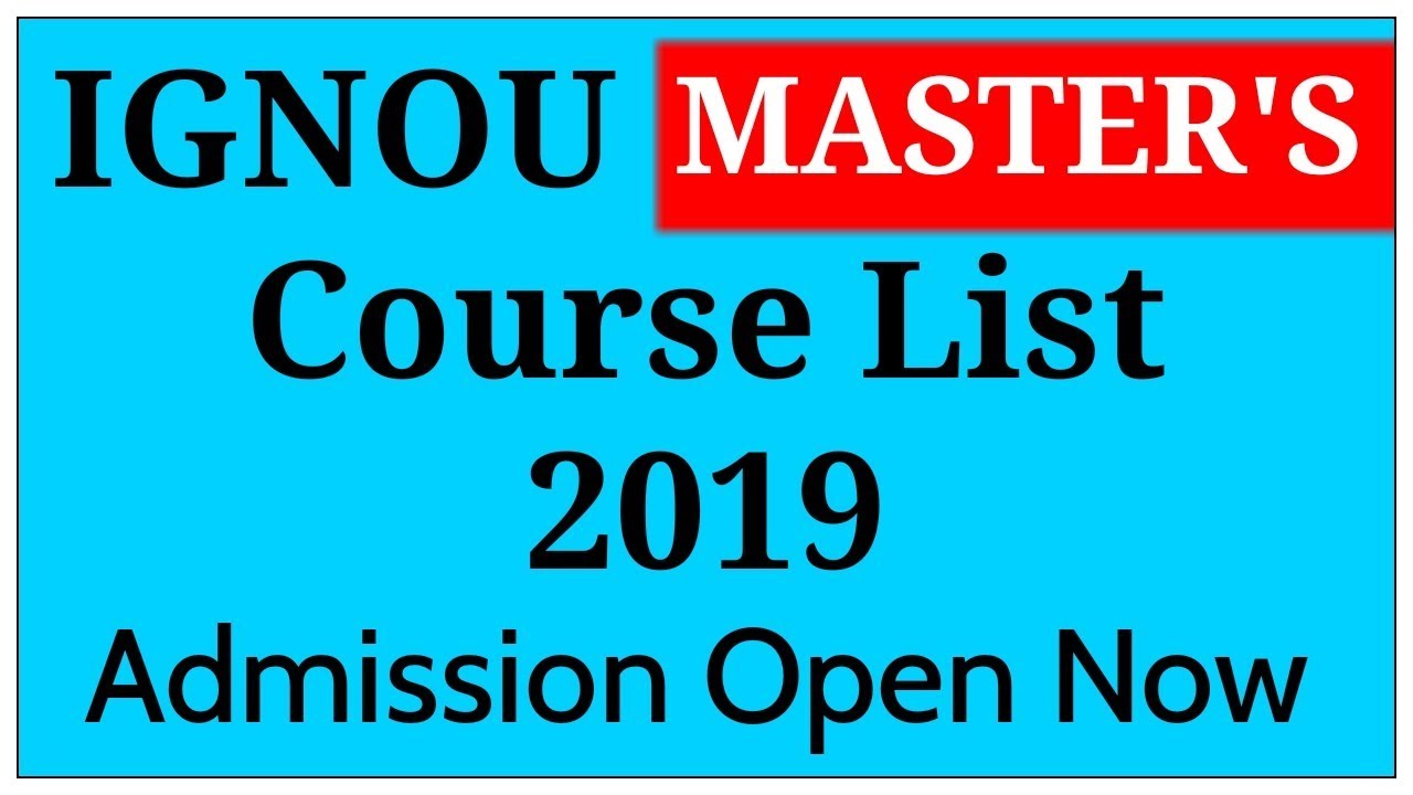 masters in education from ignou