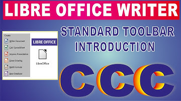 LIBREOFFICE WRITER STANDARD TOOLBAR INTRODUCTION | LIBRE WRITER STANDARD TOOLBAR IN HINDI