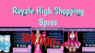 Royale High Shopping Spree I 100,000I Pauleentv