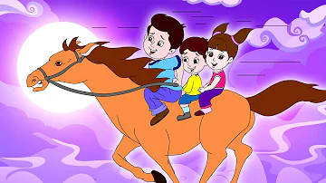 Lakdi ki kathi | लकड़ी की काठी | Popular Hindi Children Songs | Animated Songs by JingleToons