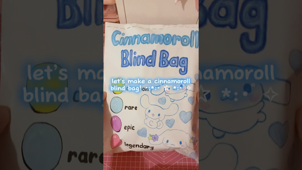 making a cinnamoroll blind bag! 