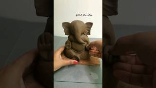 Ecofriendly Ganesh idol making at home#youtubeshorts #shorts #ganeshidol #diy screenshot 1