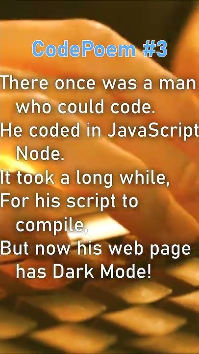 Code Poem #3 #shorts - YouTube