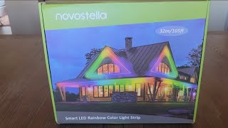 Novostella RGB IC 32m/105ft Permanent Outdoor LED Strip and GE Cync Outdoor Plug Review and Install
