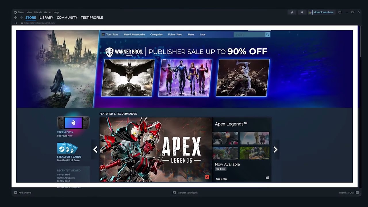 Re-Designing Steam UI