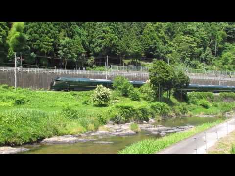 2017.6.17本日デビューのトワイライトエクスプレス瑞風　山陰線下夜久野～上夜久野間