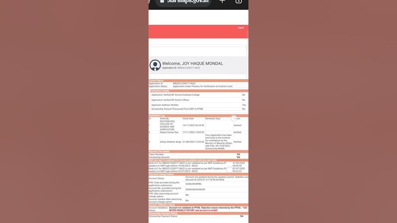 NSP Application Sent Back To Institution By Minority Affairs Due To Re nsp-application-sent-back-to-institution-by-minority-affairs-due-to-re