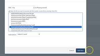 Adding Content To Modules in Canvas