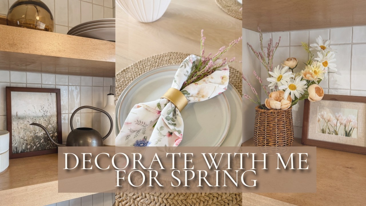 DECORATE WITH ME | SPRING DECOR 2026 | HOMESENSE, MICHAELS, STYLING ...