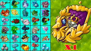 PVZ 1 Fusion 3.1 Challenge!! 5 Plants Fusion Vs Ultimate King Imp Zombie - Who Will Win?
