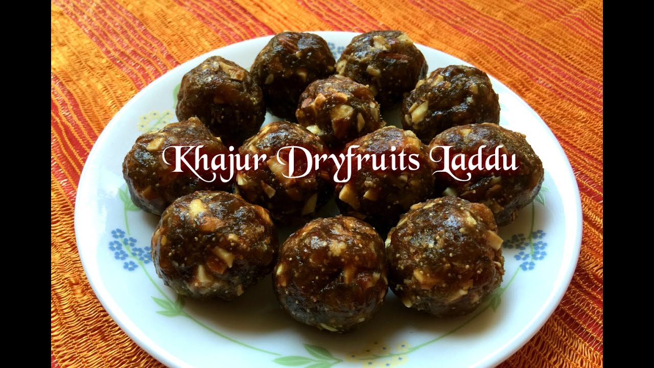 Khajur Burfi Recipe / Khajur Dryfruit Laddu Recipe / Dry fruit Laddu Recipe | Nagaharisha Indian Food Recipes