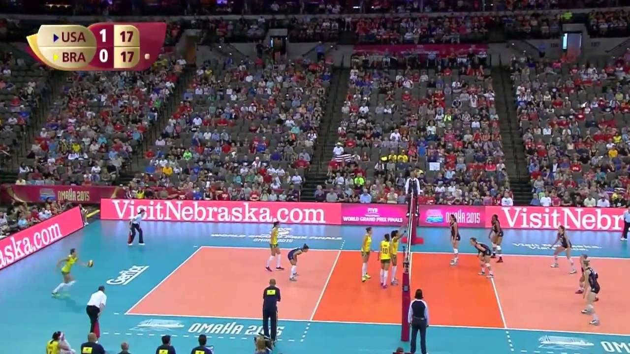 USA vs Brazil volleyball 2015 FIVB World Grand Prix Finals YouTube