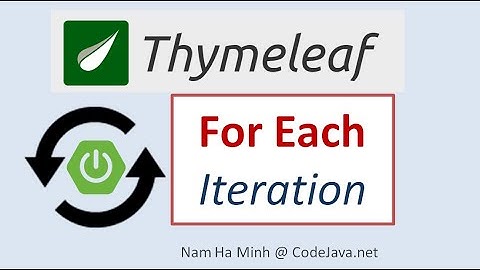 Thymeleaf For Each Iteration Practical Examples