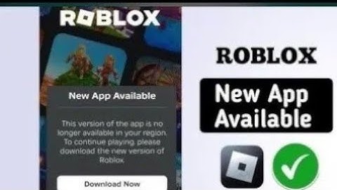 Fix Roblox vn New App Available This Version is No Longer Available in Your Region Problem FIXED!