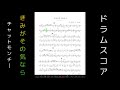 【聞くドラムスコア】きみがその気なら - チャットモンチー ドラム打ち込み音源のみ(スコアあり)