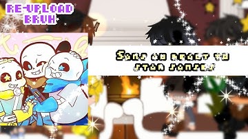 Sans au react to Star Sanses ⭐NO pt 2 sorry 😔⭐[ reupload]{without the hearts 😅👍}