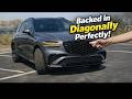 First Attempt with Genesis' Remote Smart Parking Assist with a Diagonal Parking Spot!