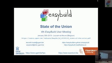 EasyBuild State of the Union (4th EasyBuild User Meeting) - Kenneth Hoste (HPC-UGent)