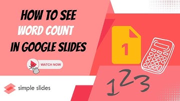 Counting Words in Google Slides: Step-by-Step Tutorial #simpleslides #googleslides #tutorials