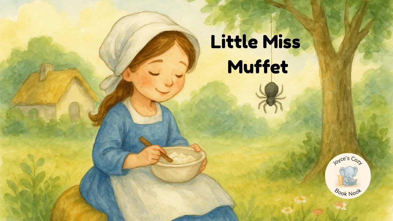 Маленькая мисс Маффет 🕷️ | Нежная детская песенка для чтения вслух | Уютный книжный уголок Джойс