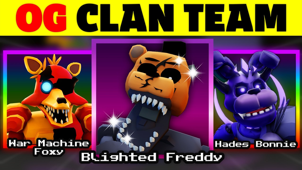Я создал оригинальную команду клана в Five Nights TD 2.