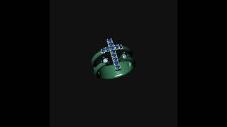 Cross ring stl I obj I 3dm