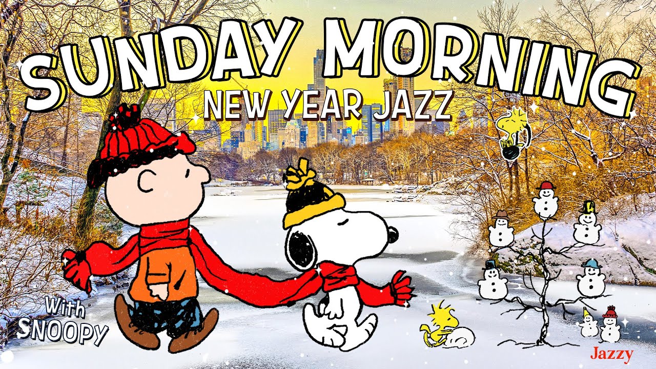 Sunday Morning with Snoopy 🎁🎉| Slow Winter Jazz Playlist for Cozy Start by Jazzy