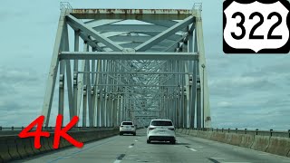 ⁴ᴷ Commodore Barry Bridge westbound [4K VIDEO]