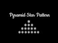 pyramid star pattern printing program in C #gvspace #patternprogramming