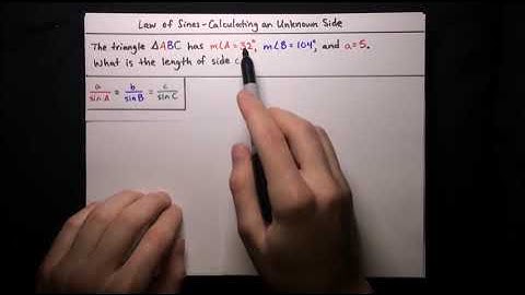 Law of Sines - Calculating an Unknown Side