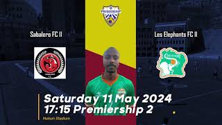Premiership 2 - Week 2: Summer/été 2024 - Les Elephants FC II vs Sabalero ll