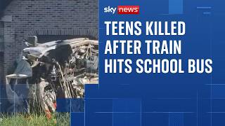 Several killed after train hits school bus in Belgium