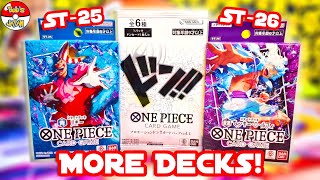 🔥 Opening ST25 Buggy & ST26 Luffy Starter Decks! One Piece Card Game Japan Review