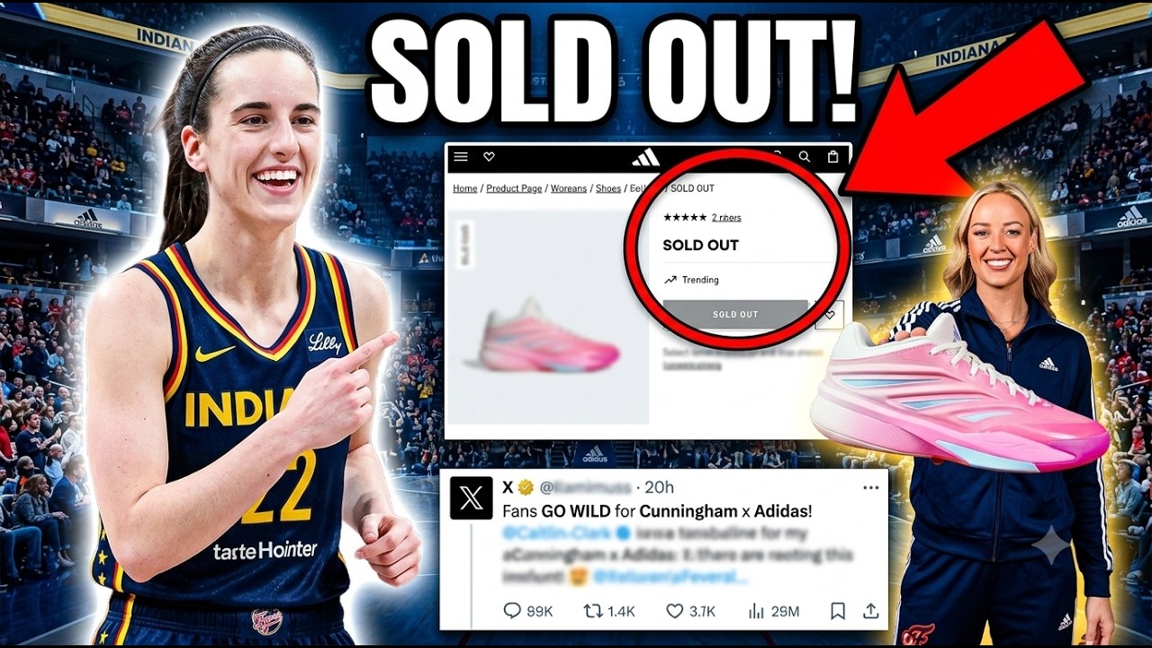 RECORD-BREAKING! - Sophie Cunningham's Adidas Shoe SOLD OUT In Minutes With  Caitlin Clark's Help!