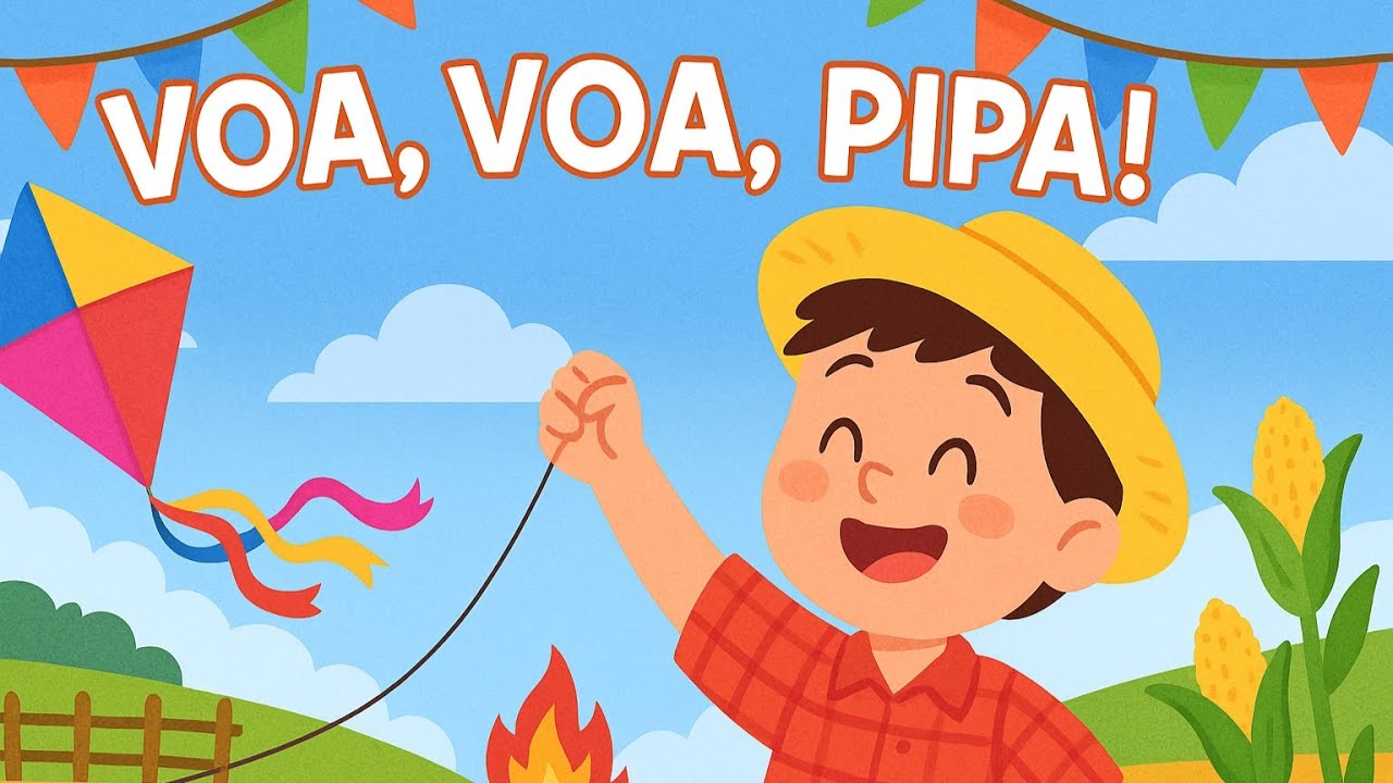 🎉 VOA, VOA, PIPA! 🎵 | Música Infantil de Festa Junina 🌽🎈