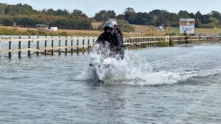 Summer madness, bad drivers, brave drivers  and super bike fail at Mersea Island