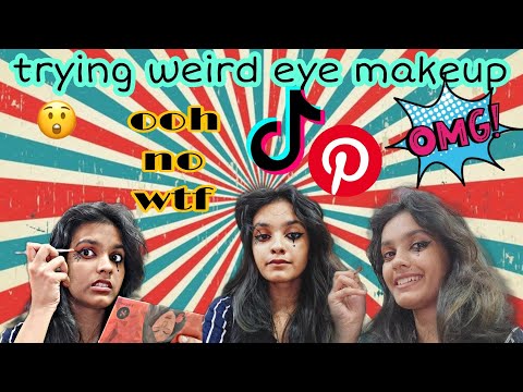 trying pinterest inspired eye lining styles 😂 || വെറും തോൽവി 😭💯